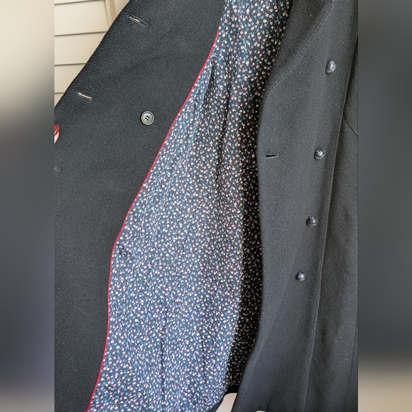 Marc Jacobs Black Double-Breasted Long Coat Size 4 - Picture 5 of 10